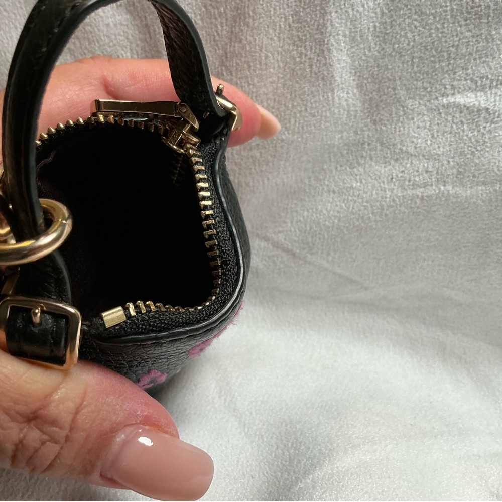 Coach Black Mini Bag with Stitching - Picture 4 of 5